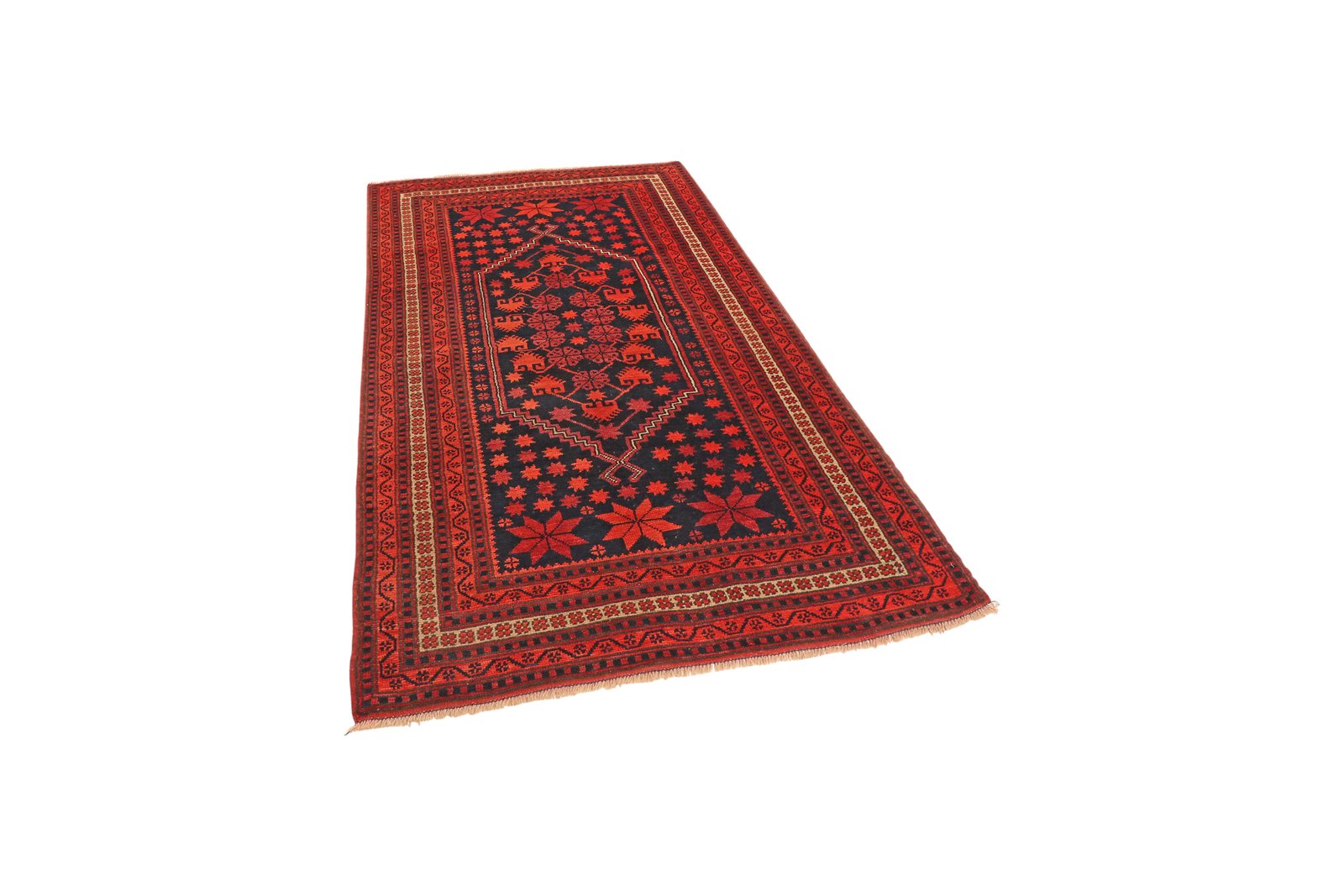 Yagdjibedir — Hand-knotted, 106x187 cm, Blue, 100% Virgin Wool | View 5