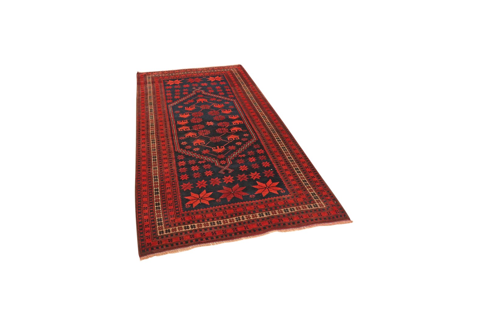 Yagdjibedir — Hand-knotted, 107x184 cm, Blue, 100% Virgin Wool | View 5