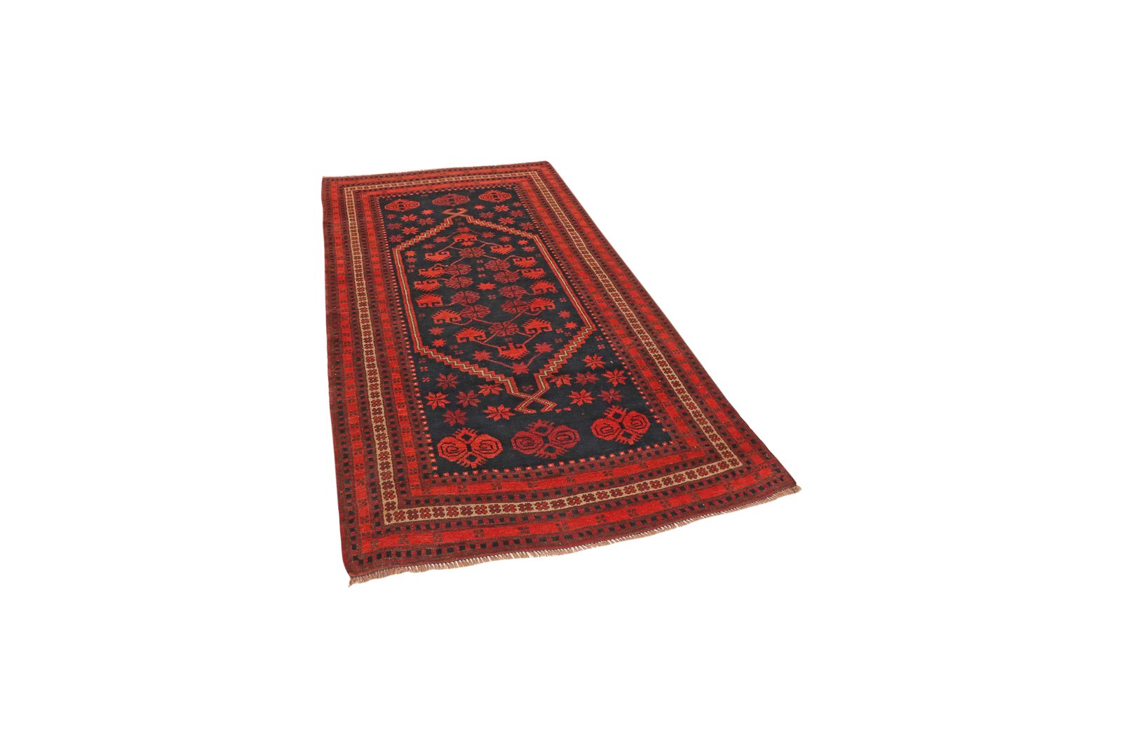 Yagdjibedir — Hand-knotted, 104x177 cm, Blue, 100% Virgin Wool | View 5