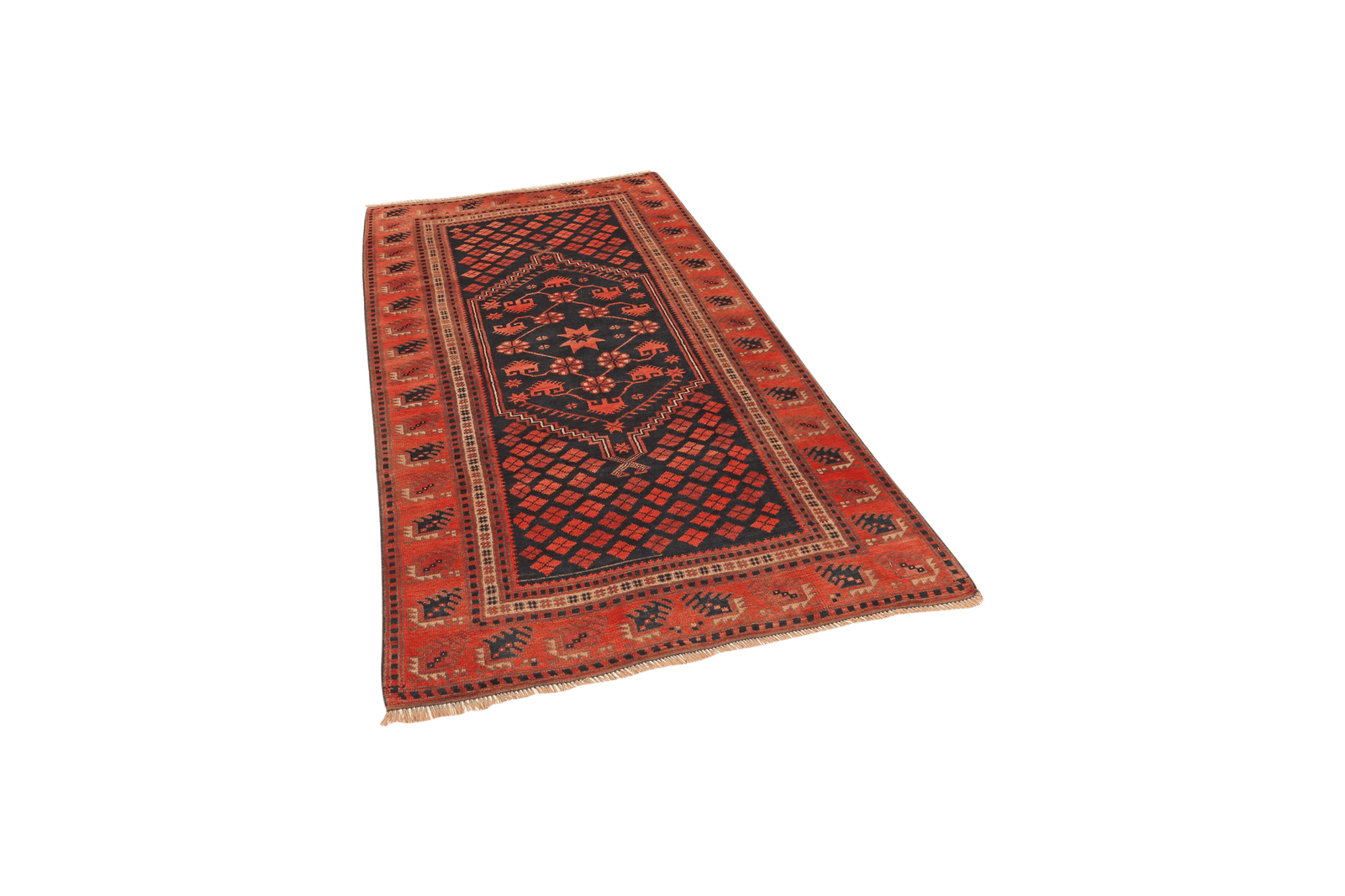 Yagdjibedir — Hand-knotted, 104x182 cm, Blue, 100% Virgin Wool | View 5