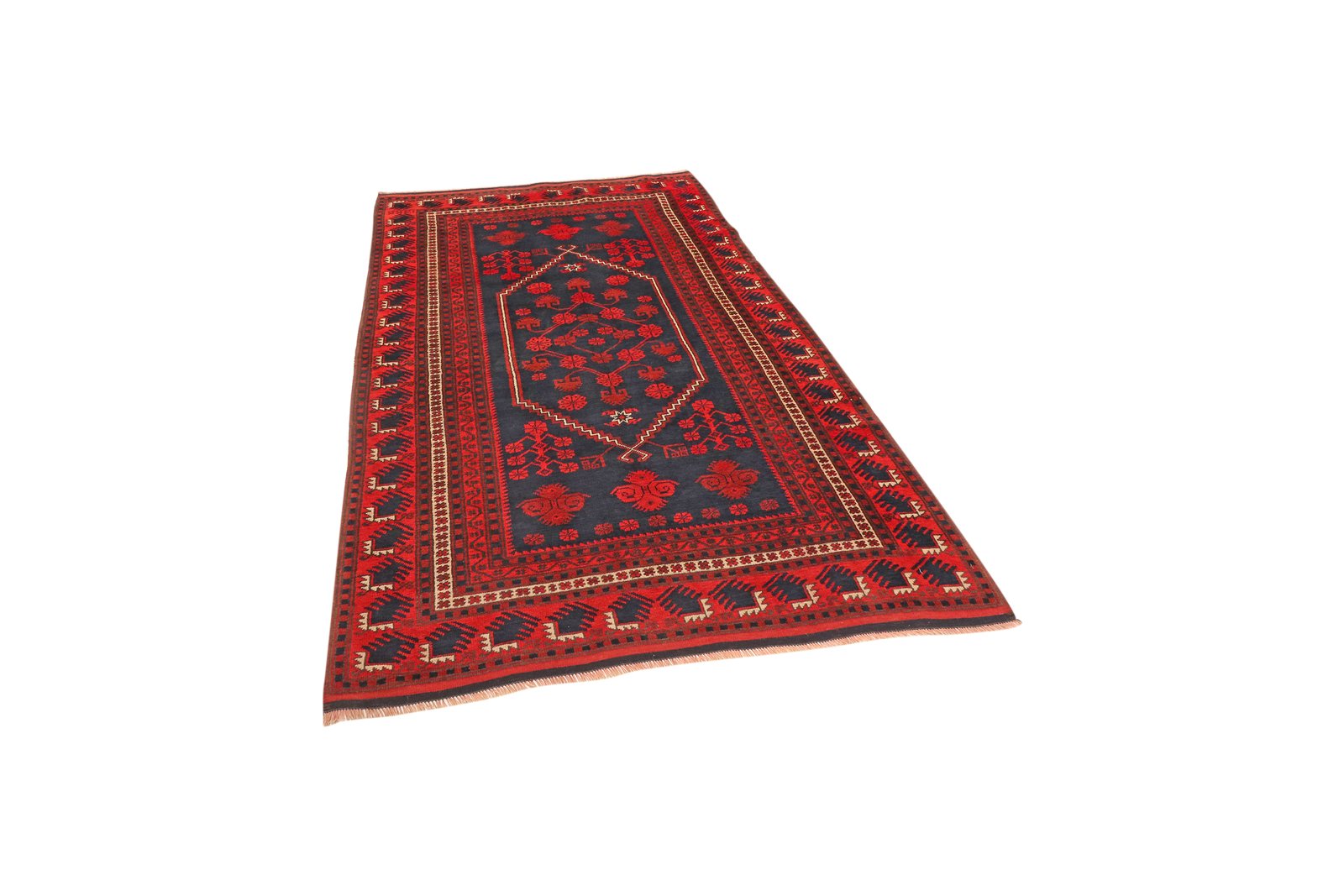 Yagdjibedir — Hand-knotted, 125x192 cm, Blue, 100% Virgin Wool | View 5