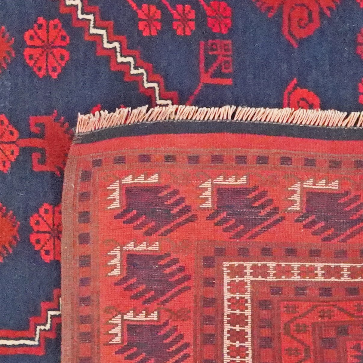 Yagdjibedir — Hand-knotted, 125x192 cm, Blue, 100% Virgin Wool | View 6