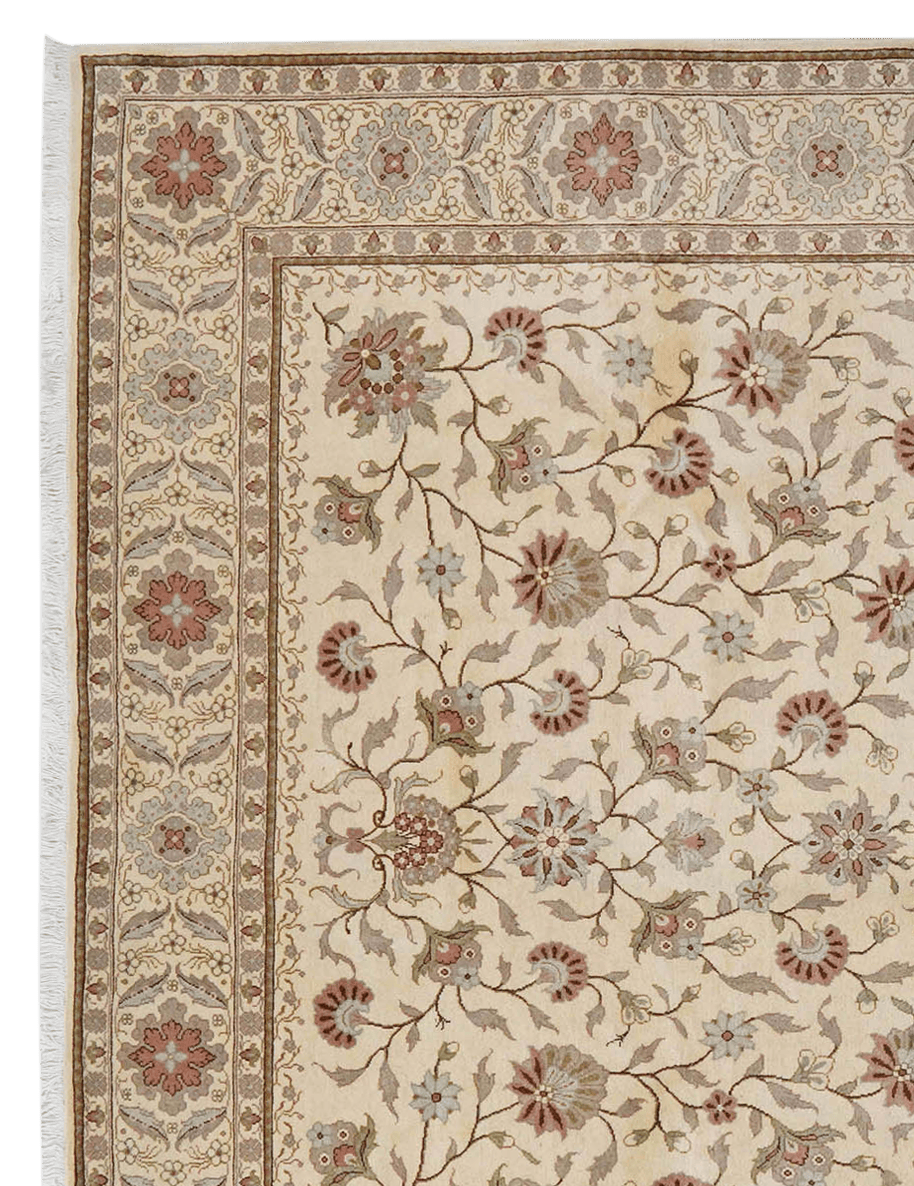 Sarough — Hand-knotted, 243x303 cm, Beige, 100% Virgin Wool | View 3