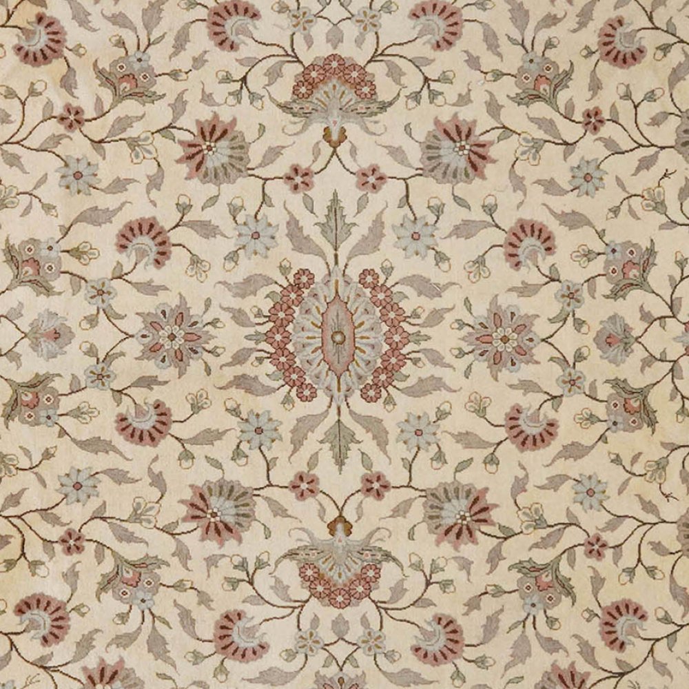 Sarough — Hand-knotted, 243x303 cm, Beige, 100% Virgin Wool | View 4