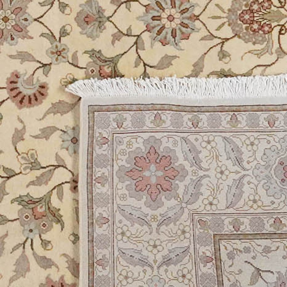 Sarough — Hand-knotted, 243x303 cm, Beige, 100% Virgin Wool | View 6