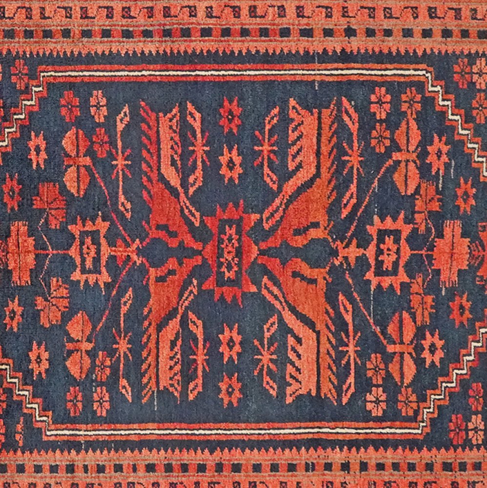 Yagdjibedir — Hand-knotted, 108x167 cm, Blue, 100% Virgin Wool | View 4