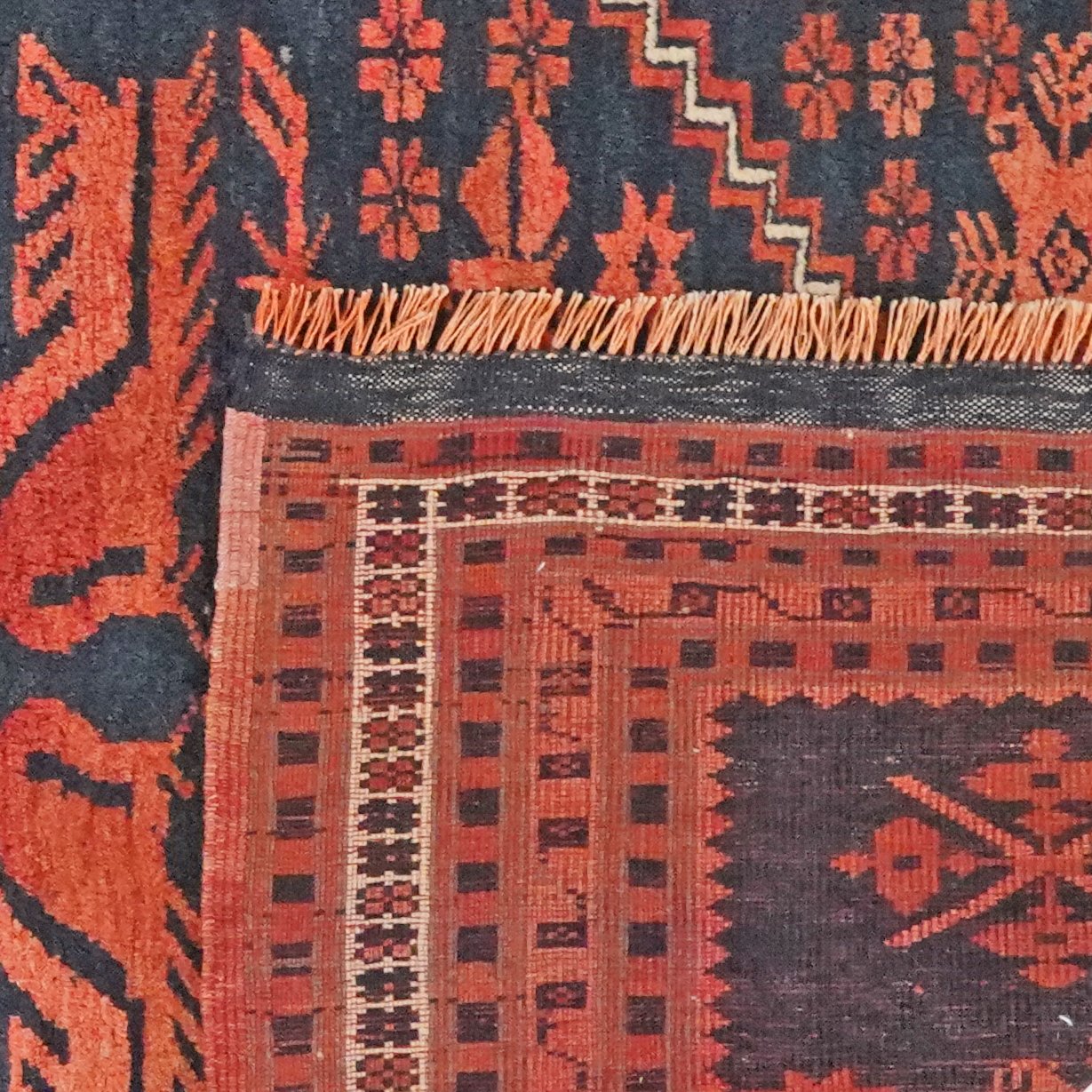 Yagdjibedir — Hand-knotted, 108x167 cm, Blue, 100% Virgin Wool | View 6