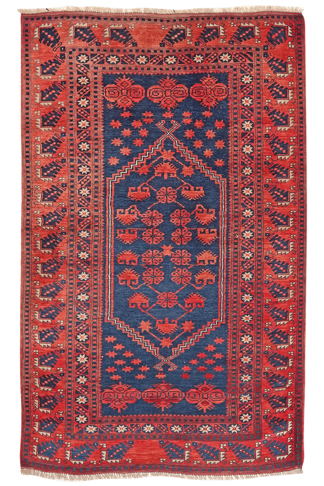 Yagdjibedir — Hand-knotted, 107x169 cm, Blue, 100% Virgin Wool | Main view