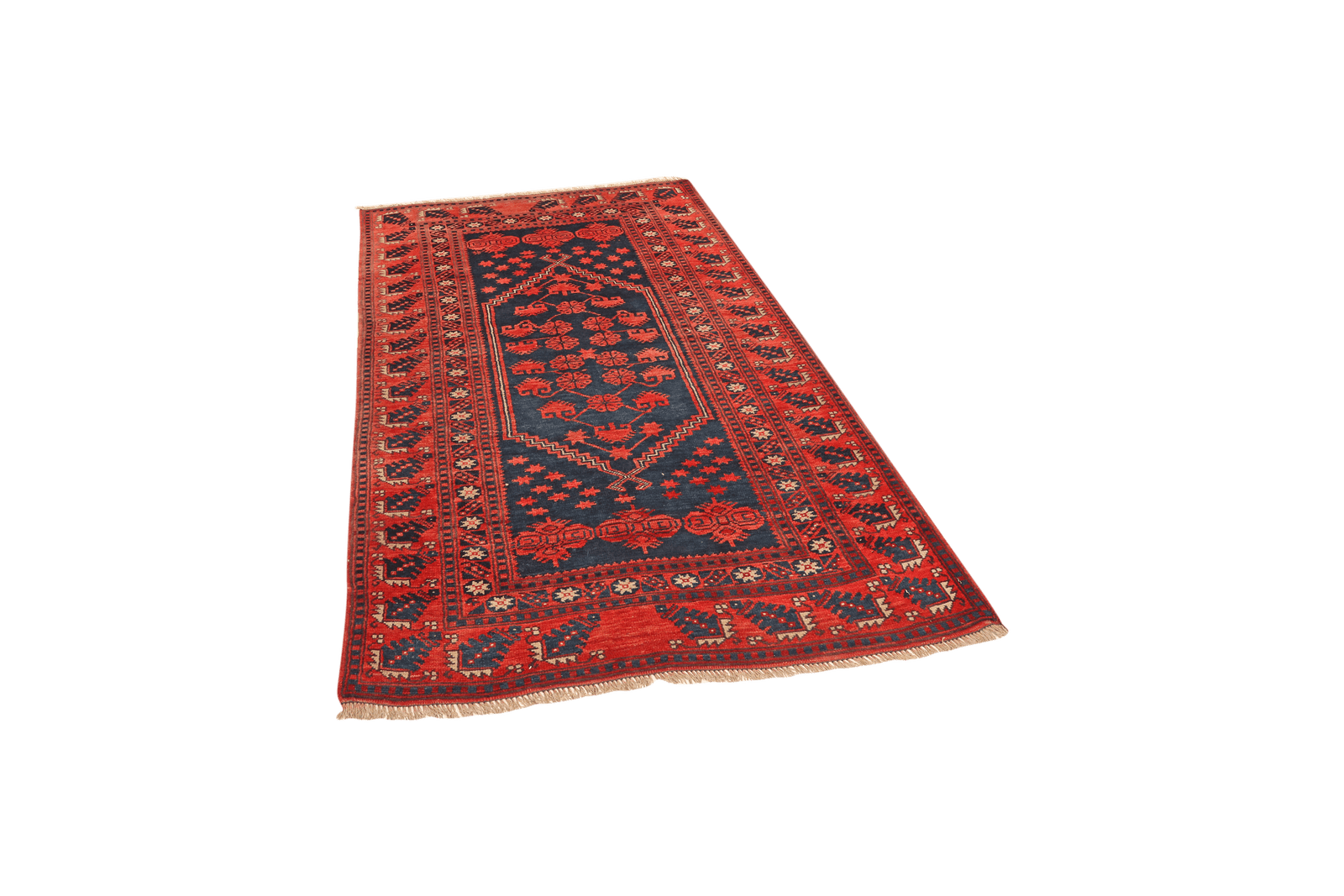 Yagdjibedir — Hand-knotted, 107x169 cm, Blue, 100% Virgin Wool | View 5