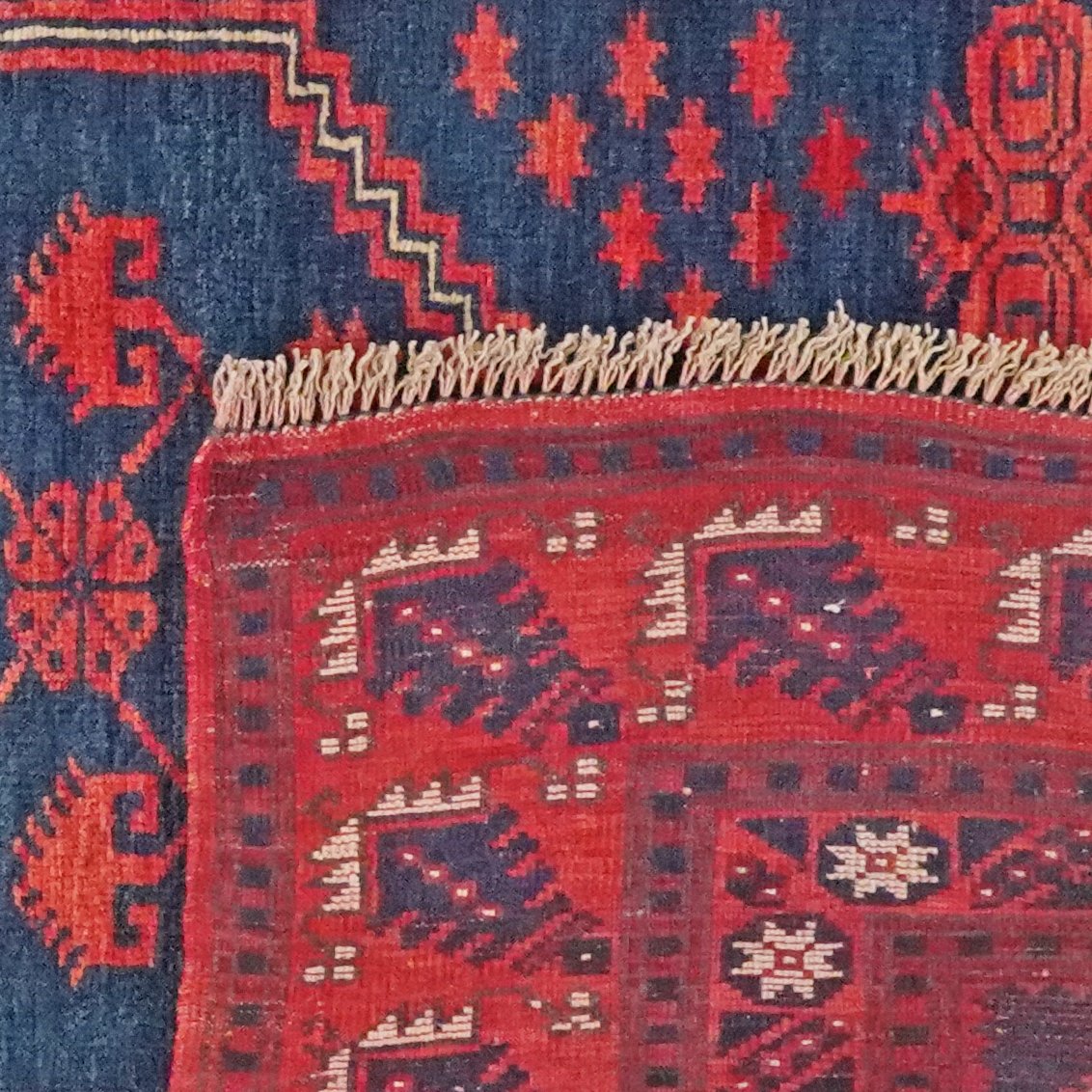 Yagdjibedir — Hand-knotted, 107x169 cm, Blue, 100% Virgin Wool | View 6
