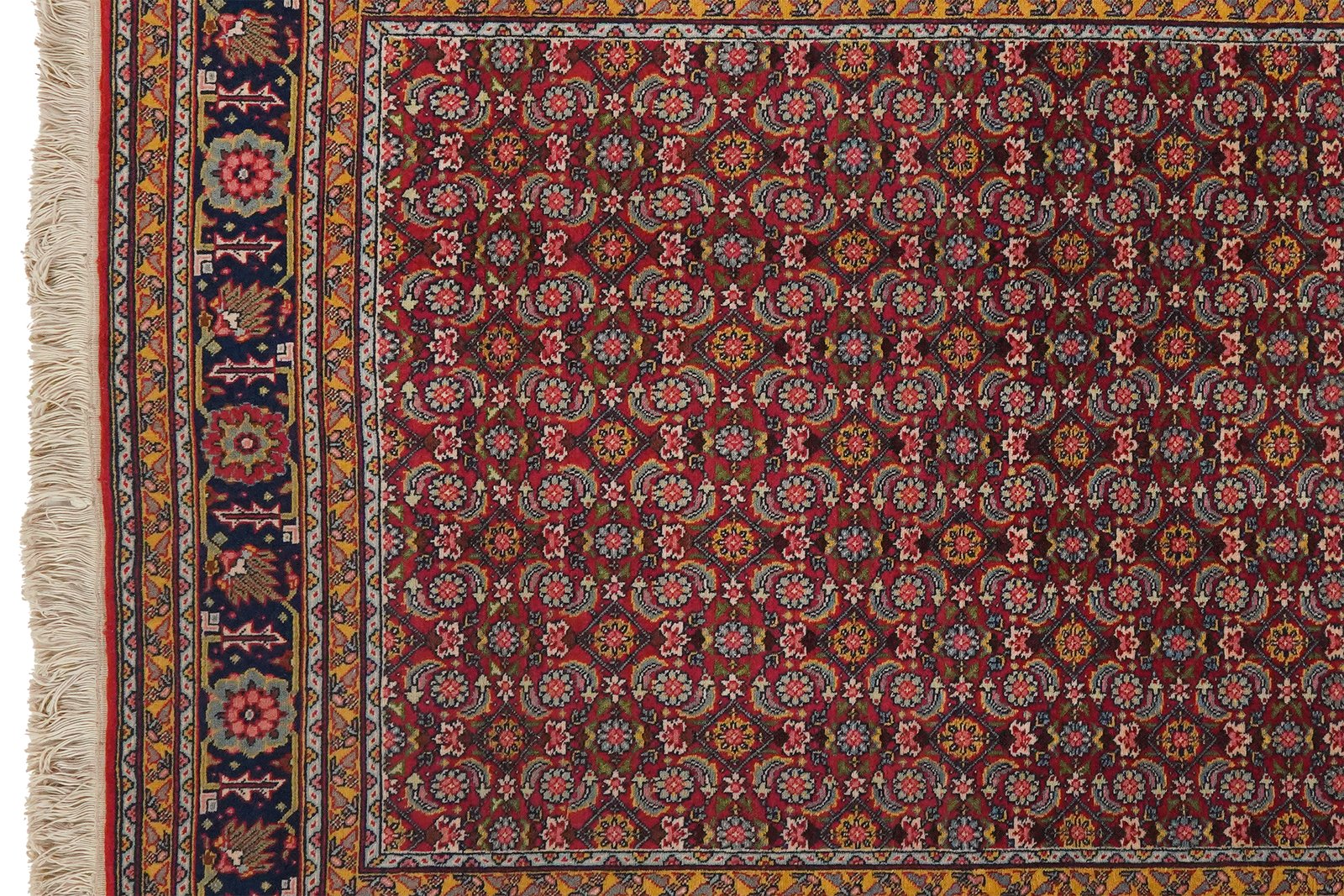 Tabriz Old — Hand-knotted, 110x150 cm, Red, 100% Virgin Wool | View 3