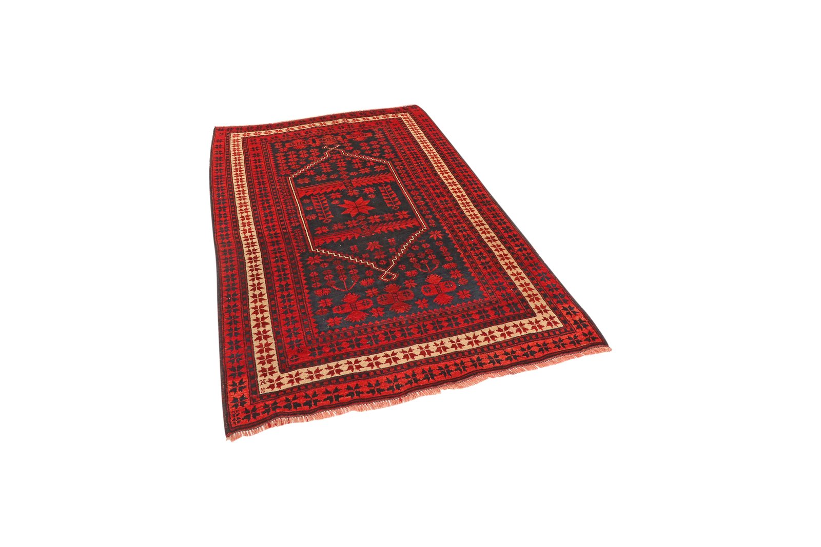 Yagdjibedir — Hand-knotted, 113x168 cm, Blue, 100% Virgin Wool | View 5
