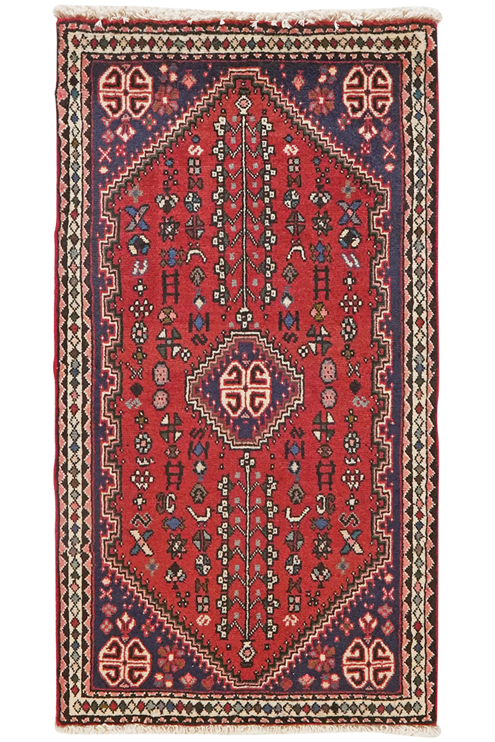 Abadeh — Handgefertigt, 107x58 cm, Beige, 100% Virgin Wool | Main view