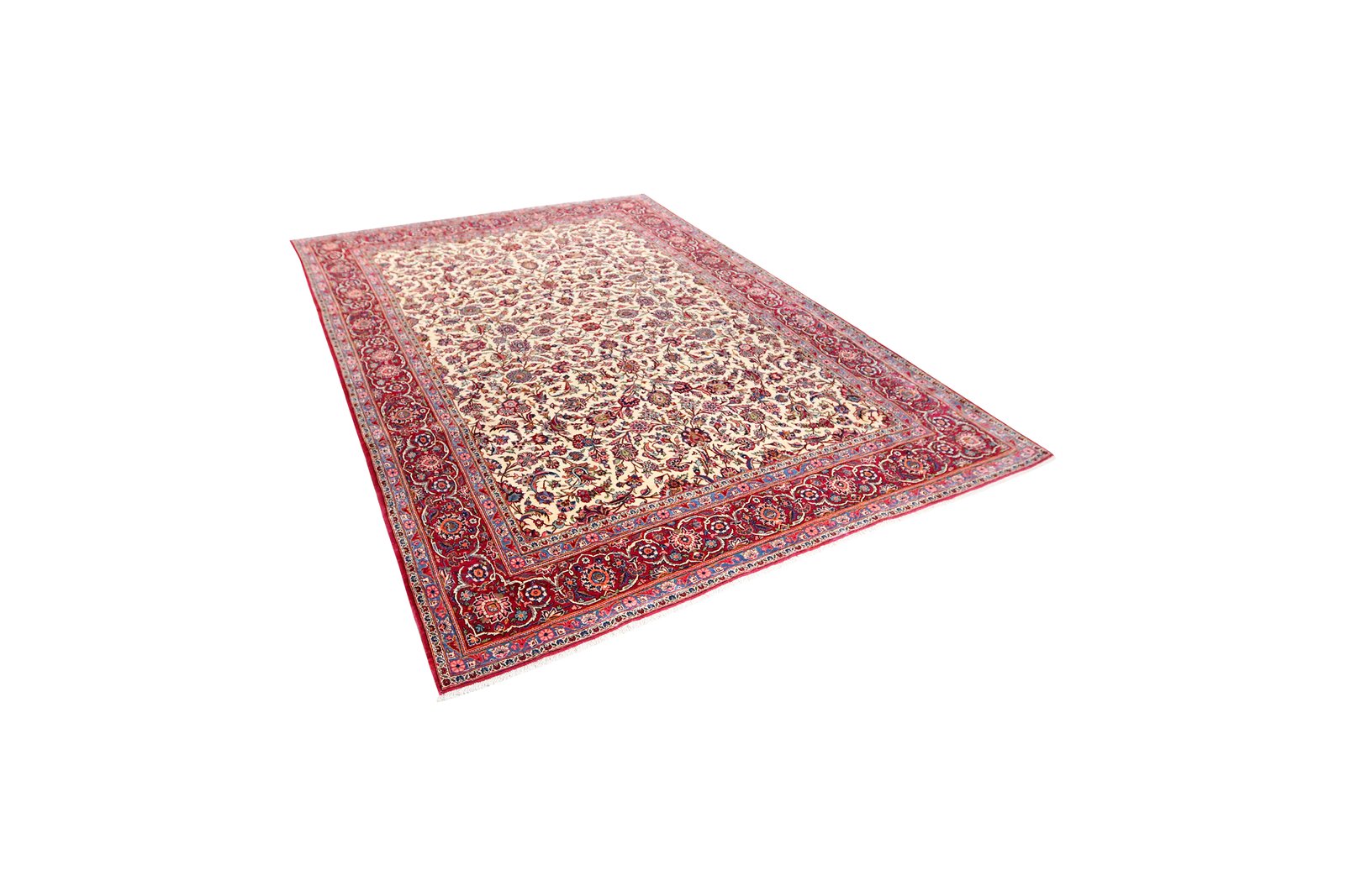 Kashan — Hand-knotted, 224x324 cm, Beige, 100% Virgin Wool | View 5