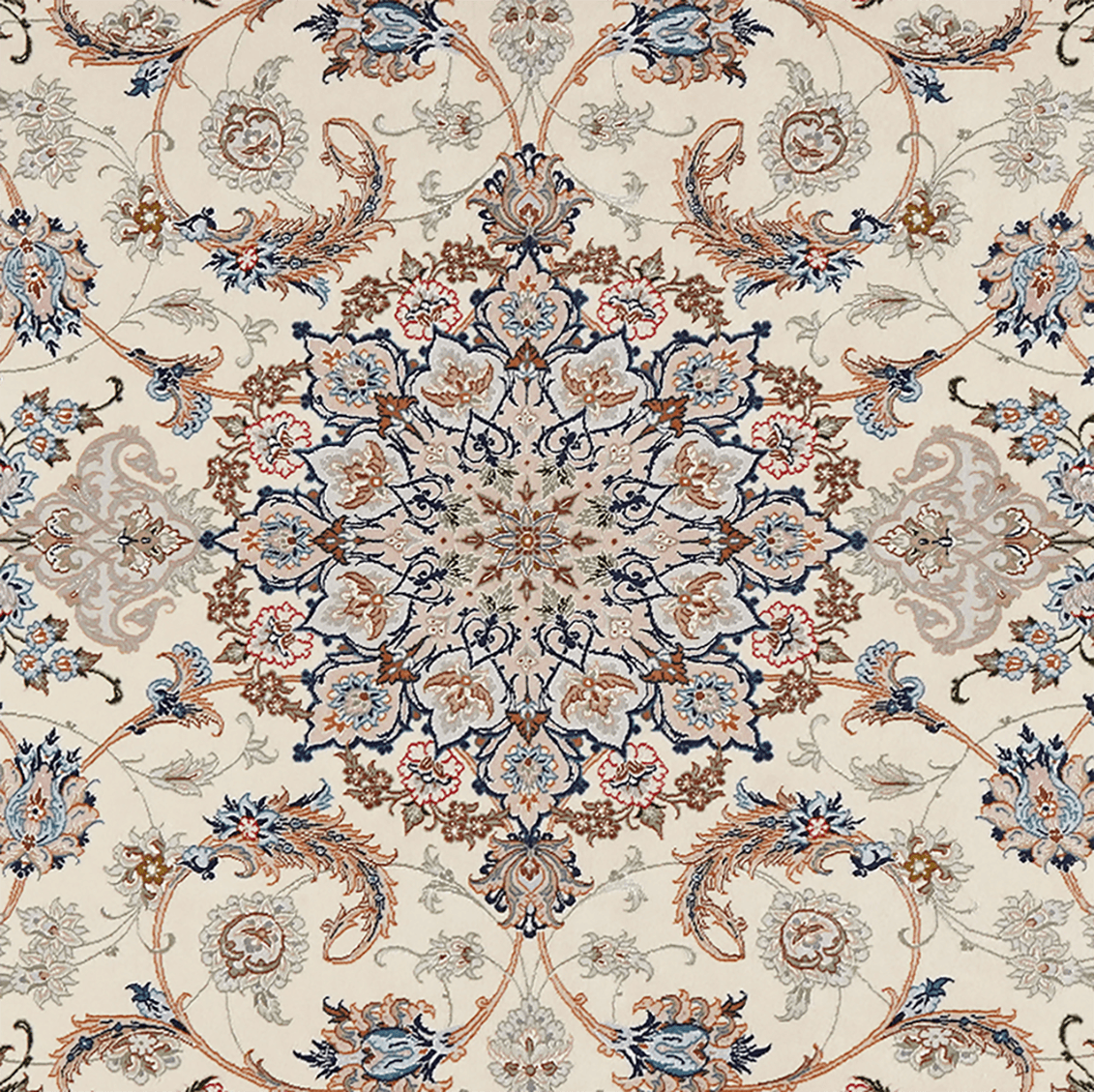 Isfahan — Hand-knotted, 155x239 cm, Beige, 100% Virgin Wool | View 4