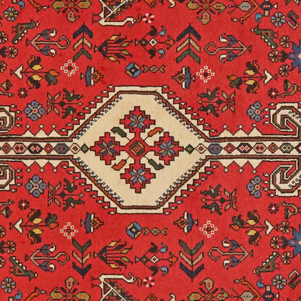 Nasrabad — Hand-knotted, 99x145 cm, Red, 100% Virgin Wool | View 4
