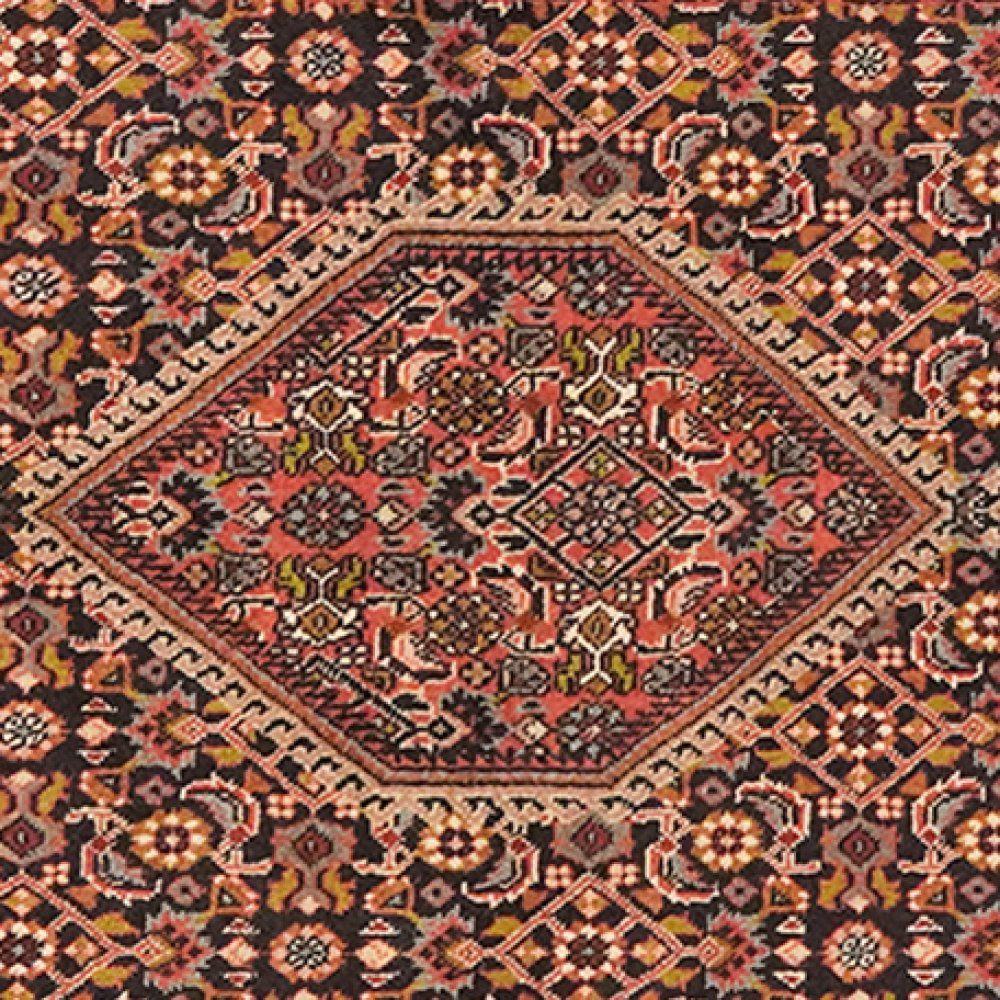Bidjar Zandjan — Hand-knotted, 77x189 cm, Blue, 100% Virgin Wool | View 4