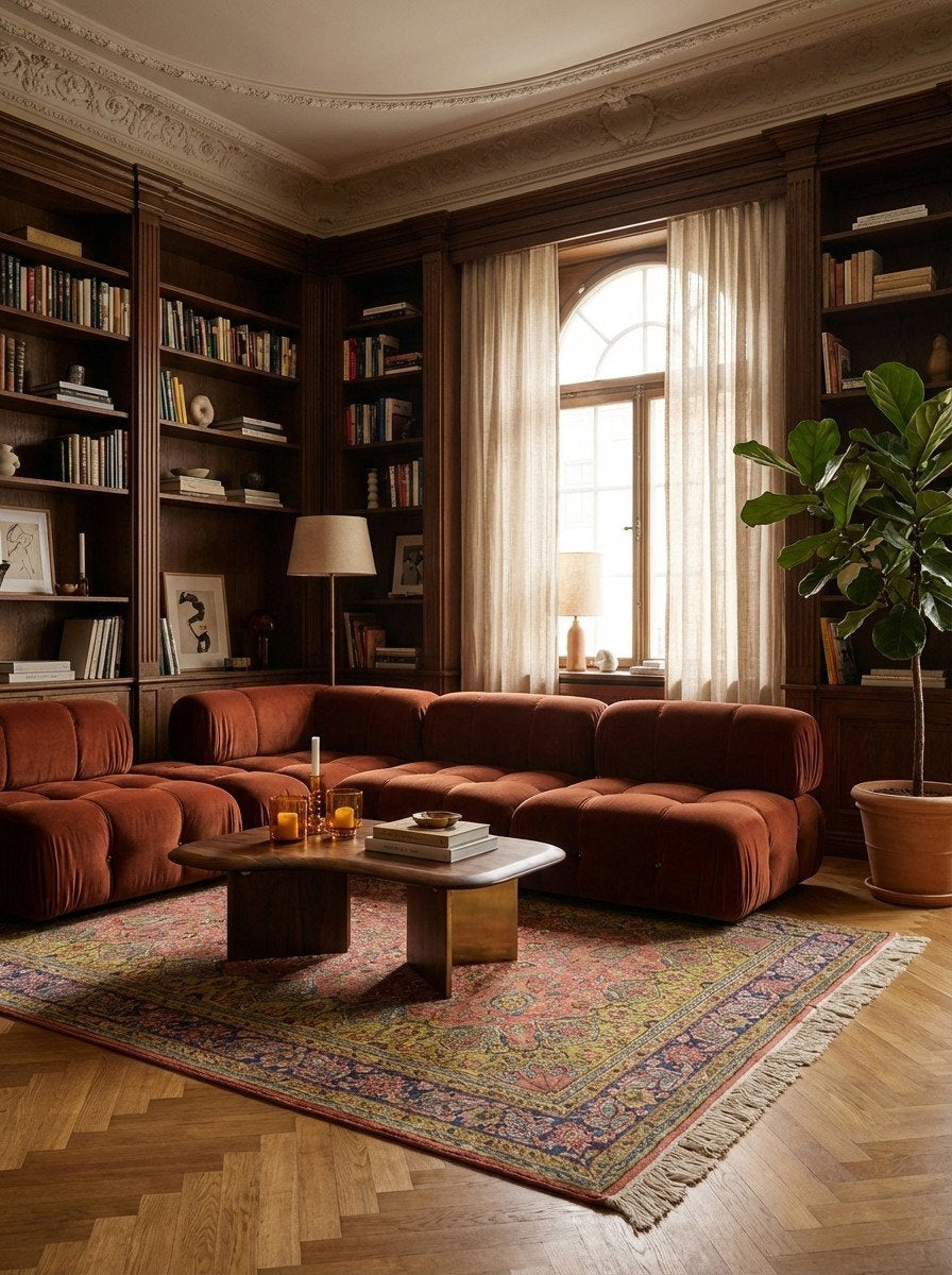 Ladik — Handgefertigt, 194x126 cm, Blau, 100% Virgin Wool | Back view