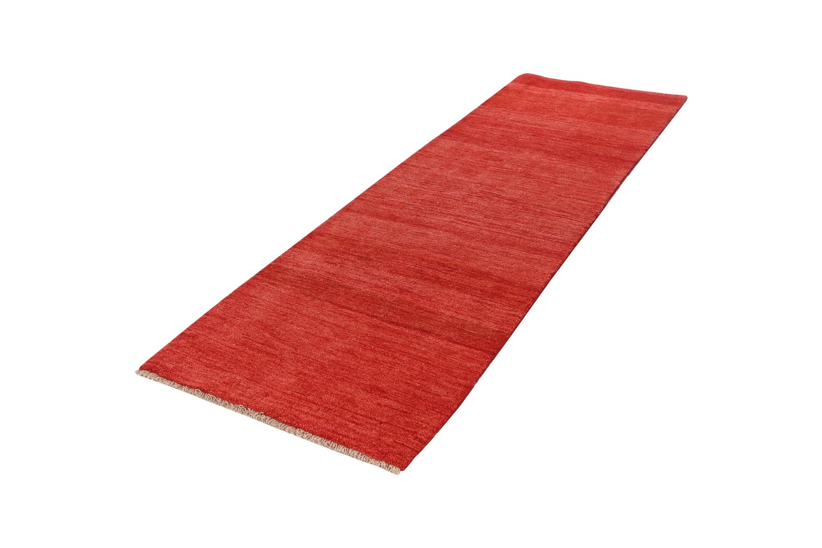 Gabbeh — Hand-knotted, 90x295 cm, Red, 100% Virgin Wool | View 5