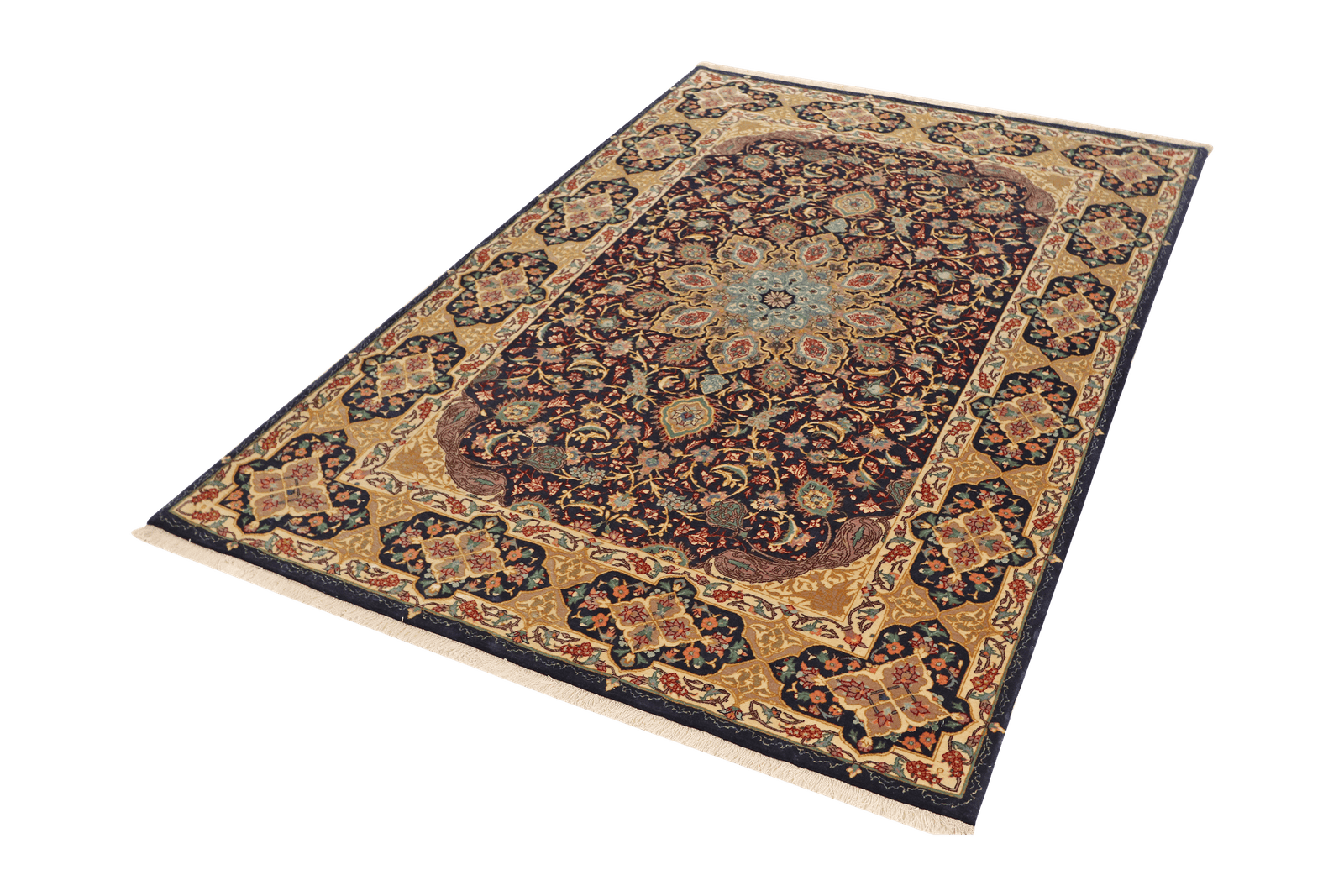 Ilam — Hand-knotted, 137x205 cm, Blue, 100% Virgin Wool | View 5