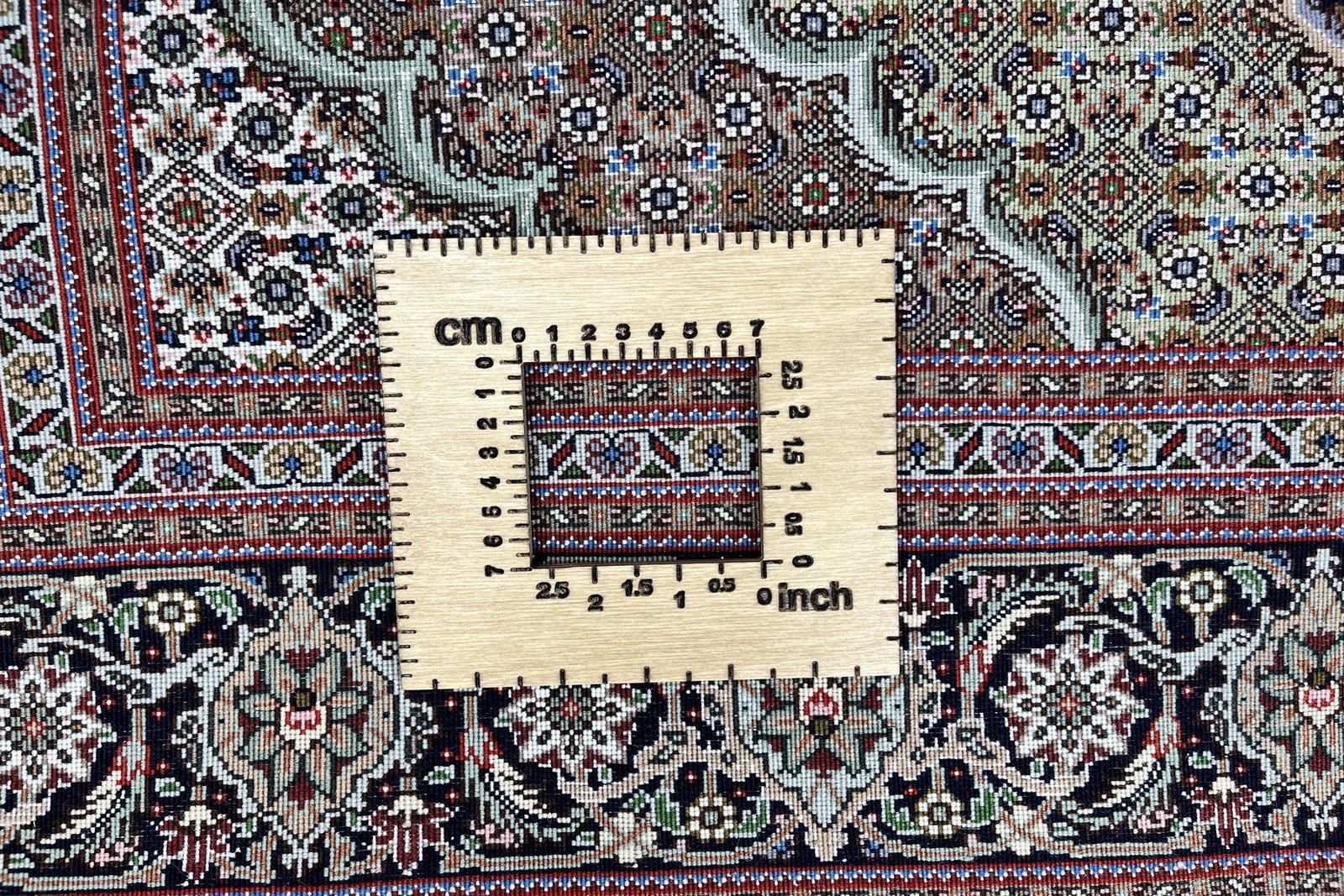 Tabriz 50 Raj — Hand-knotted, 152x206 cm, Blue, 100% Virgin Wool | View 11
