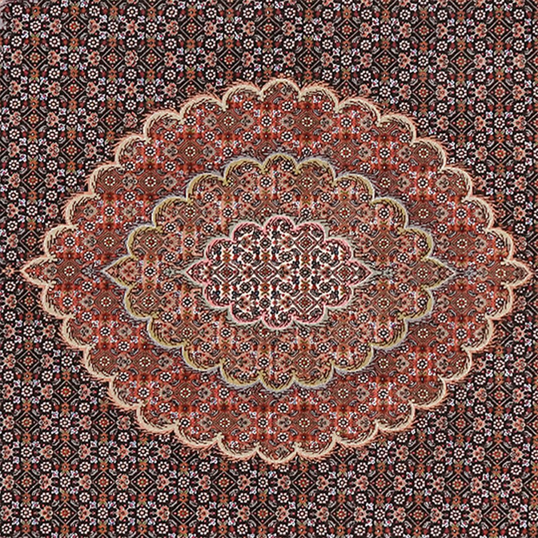 Tabriz 50 Raj — Hand-knotted, 152x206 cm, Blue, 100% Virgin Wool | View 4