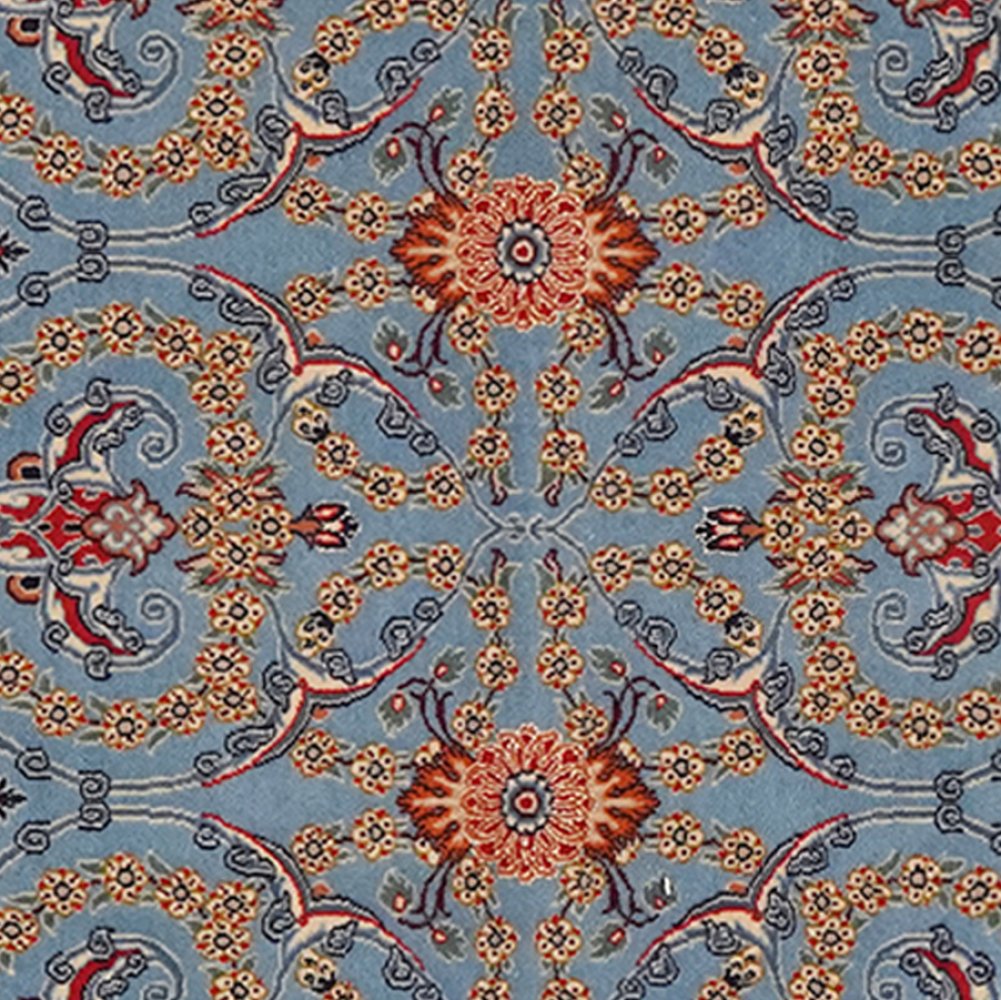 Isfahan — Hand-knotted, 80x117 cm, Blue, 100% Virgin Wool | View 4