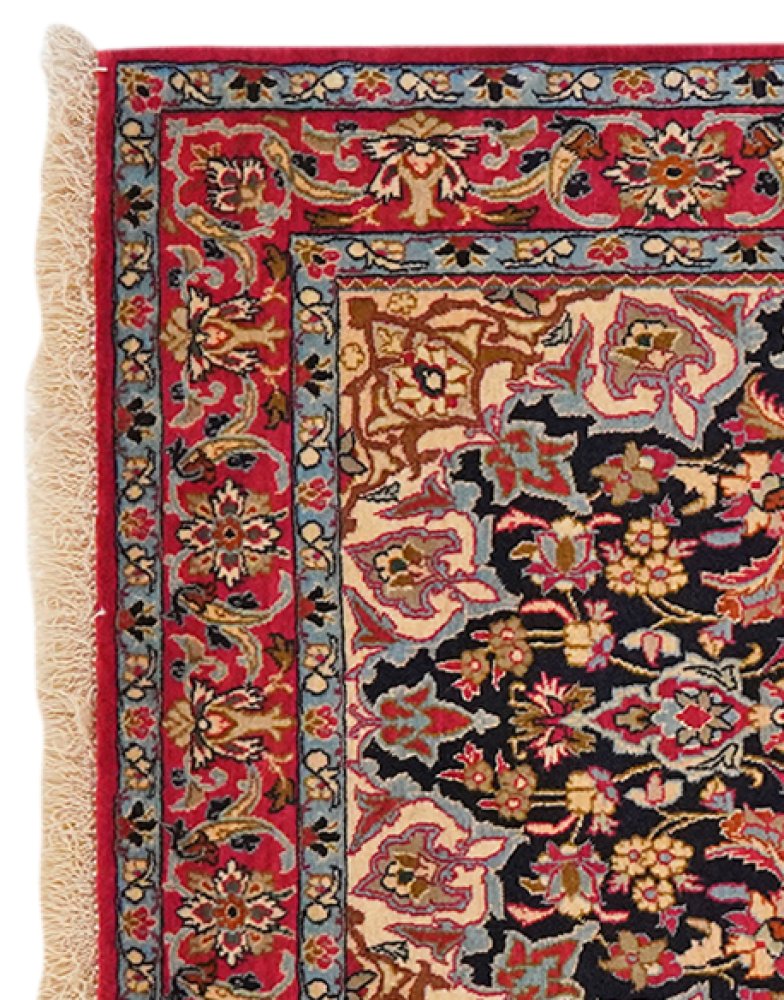 Isfahan — Hand-knotted, 79x119 cm, Blue, 100% Virgin Wool | View 3