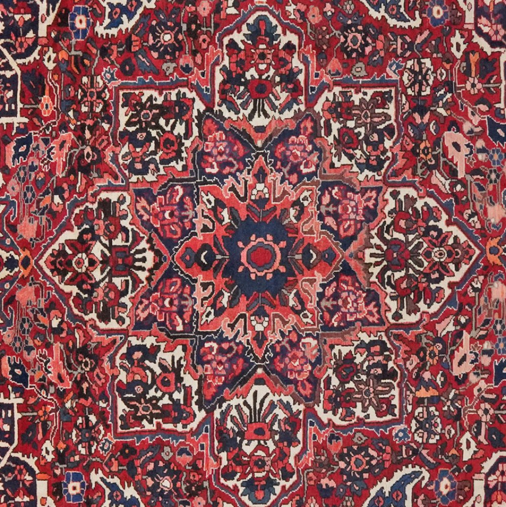 Bakhtiar — Hand-knotted, 296x338 cm, Red, 100% Virgin Wool | View 4