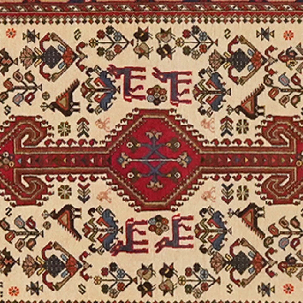 Nasrabad — Hand-knotted, 80x395 cm, Beige, 100% Virgin Wool | View 4