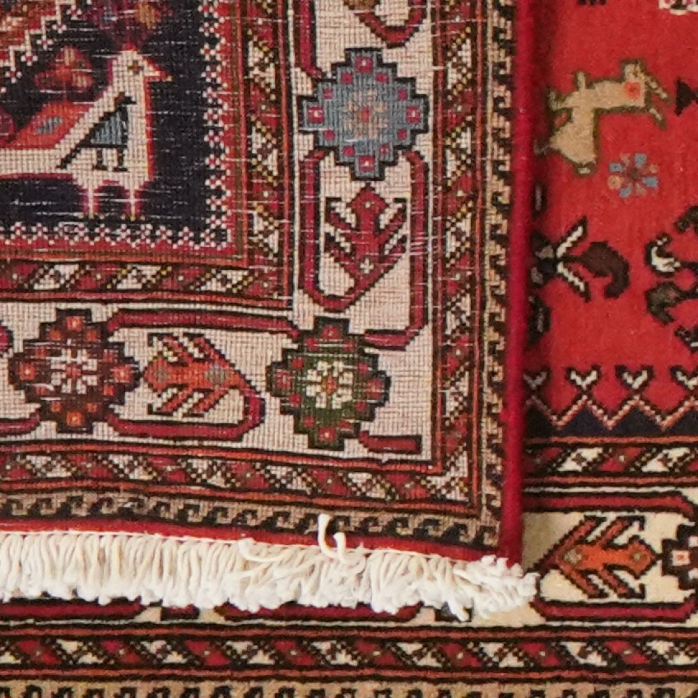 Nasrabad — Hand-knotted, 81x309 cm, Red, 100% Virgin Wool | View 6
