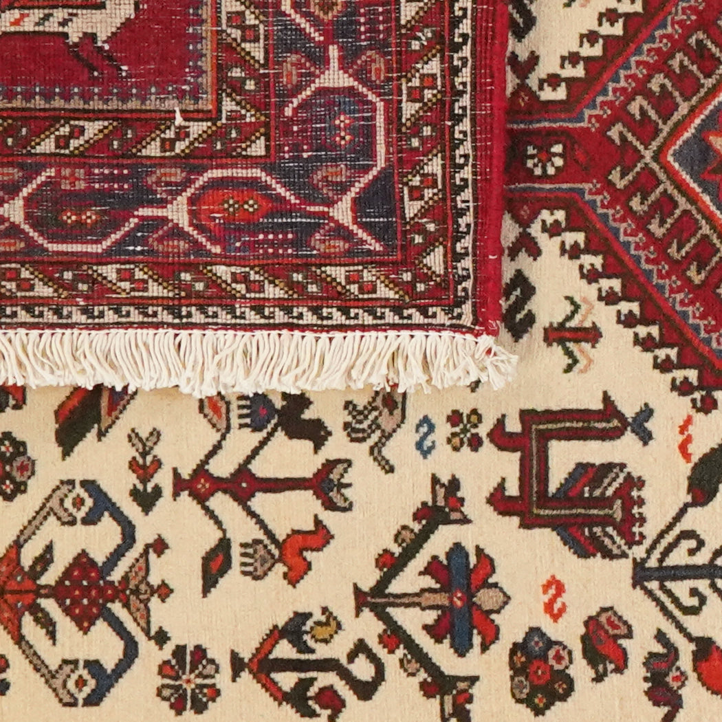 Nasrabad — Hand-knotted, 99x148 cm, Beige, 100% Virgin Wool | View 6