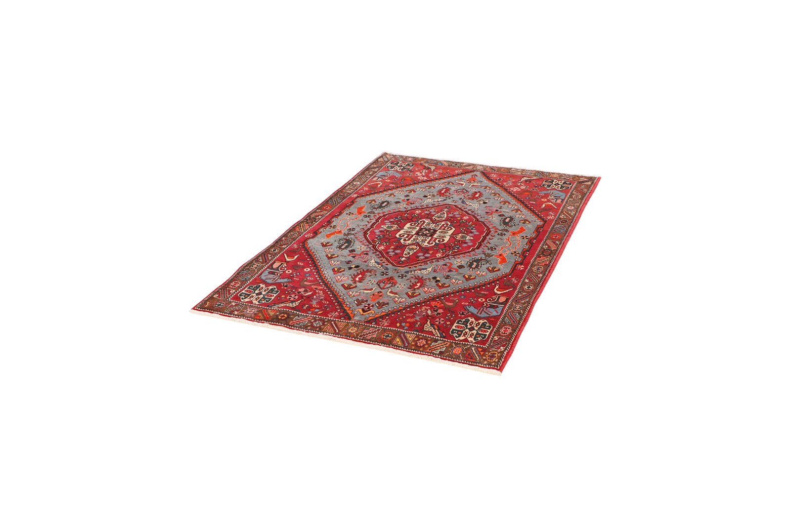 Kashkuli — Hand-knotted, 104x154 cm, Blue, 100% Virgin Wool | View 5