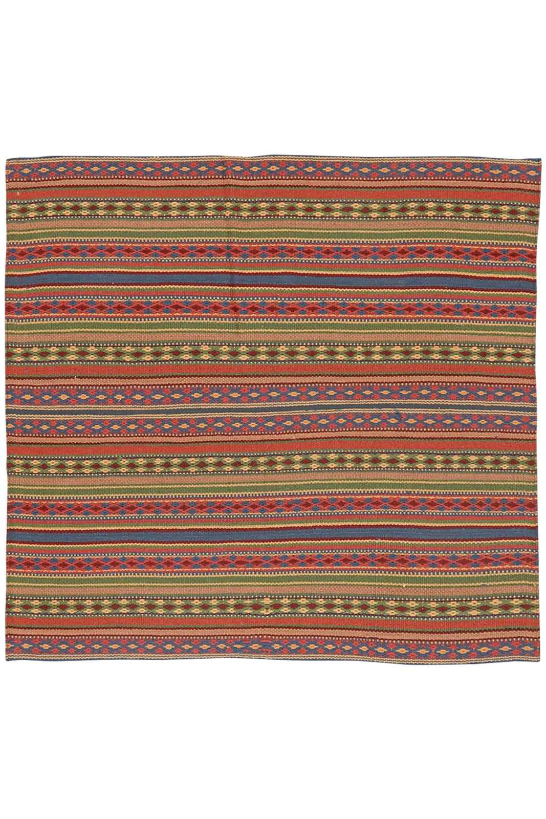 Kelim Djadjim — Handmade, 96x99 cm, Multicolor, 100% Virgin Wool | Main view