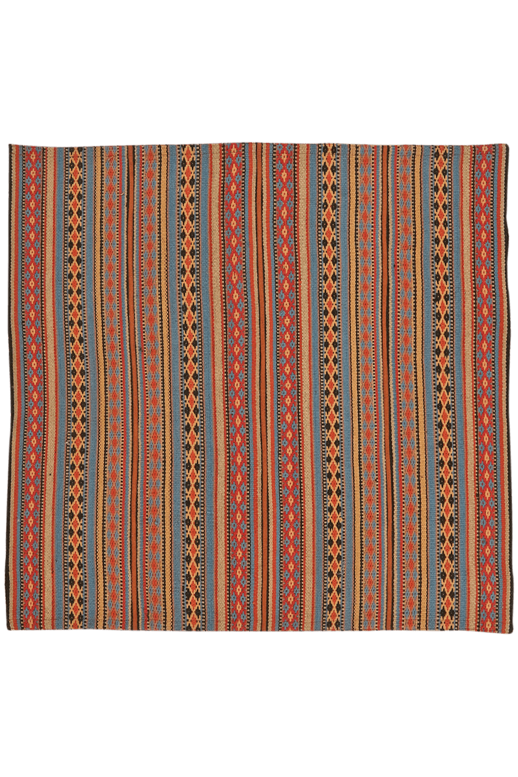 Kelim Djadjim — Handmade, 100x103 cm, Multicolor, 100% Virgin Wool | Main view