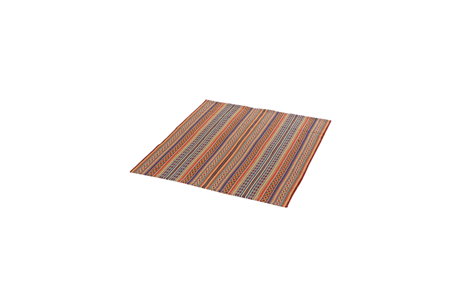 Kelim Djadjim — Handgefertigt, 103x94 cm, Bunt, 100% Virgin Wool | View 6