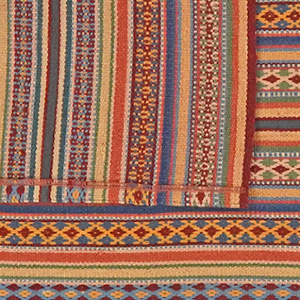 Kelim Djadjim — Handgefertigt, 103x94 cm, Bunt, 100% Virgin Wool | View 7