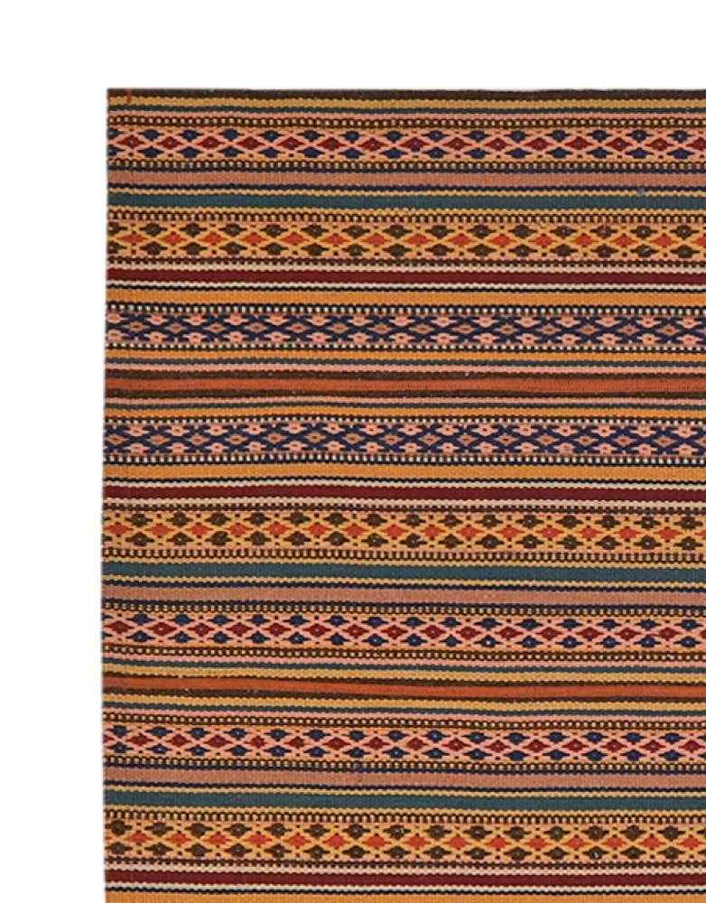 Kelim Djadjim — Handmade, 93x103 cm, Multicolor, 100% Virgin Wool | View 3