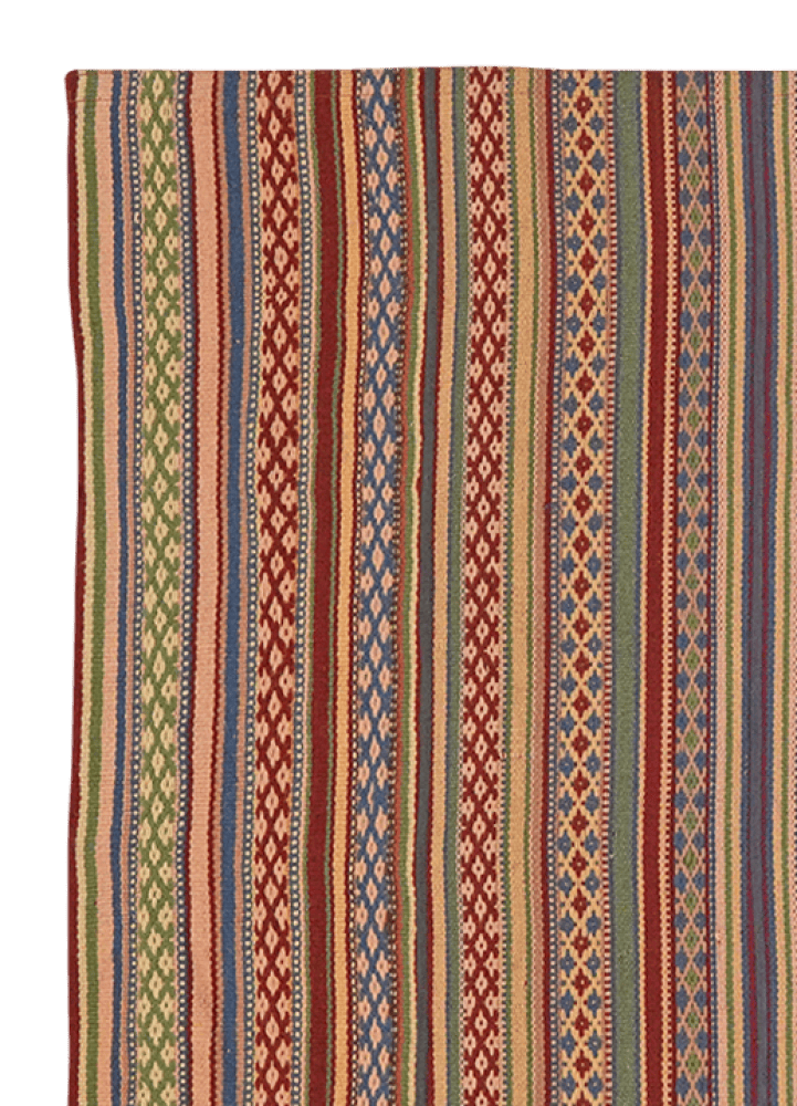 Kelim Djadjim — Handmade, 101x101 cm, Multicolor, 100% Virgin Wool | View 3