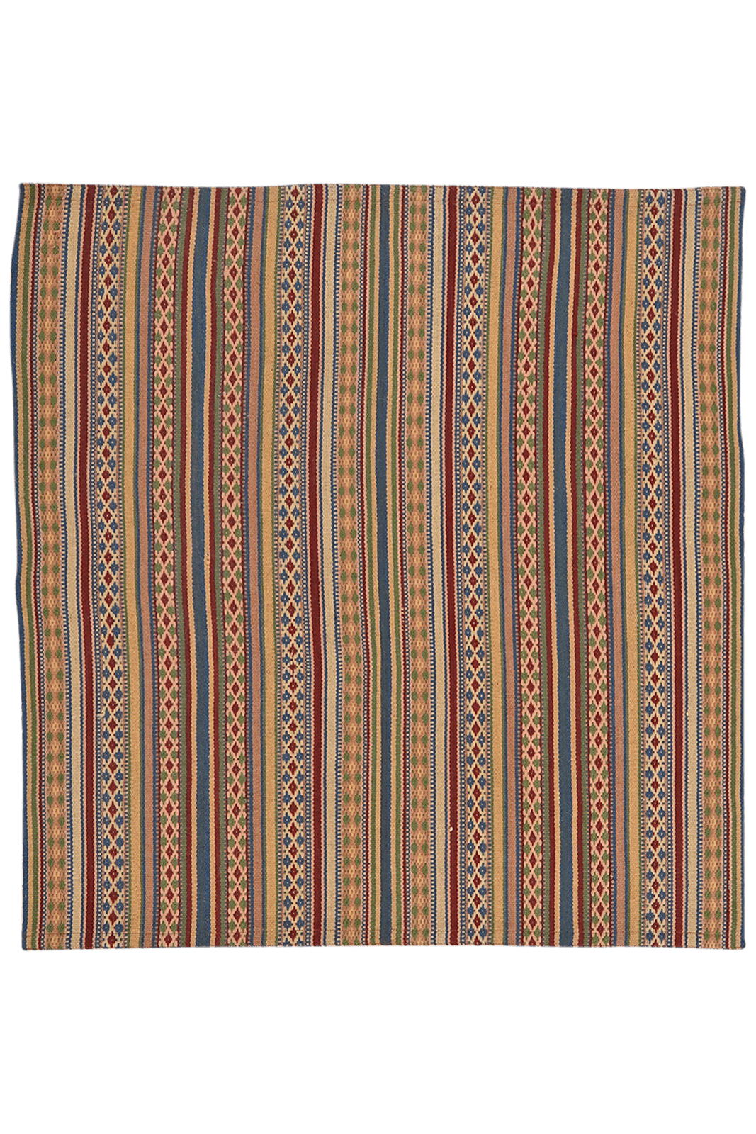 Kelim Djadjim — Handmade, 98x101 cm, Multicolor, 100% Virgin Wool | Main view