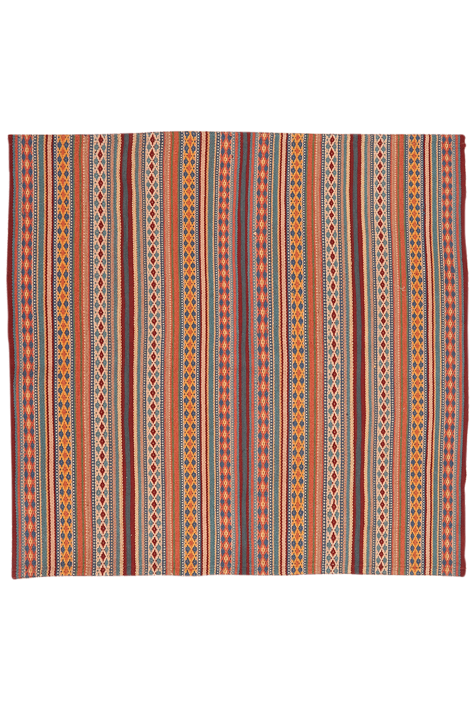 Kelim Djadjim — Handmade, 100x102 cm, Multicolor, 100% Virgin Wool | Main view