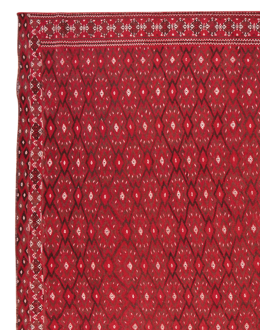 Kelim Turkman — Handmade, 209x363 cm, Multicolor, 100% Virgin Wool | View 3