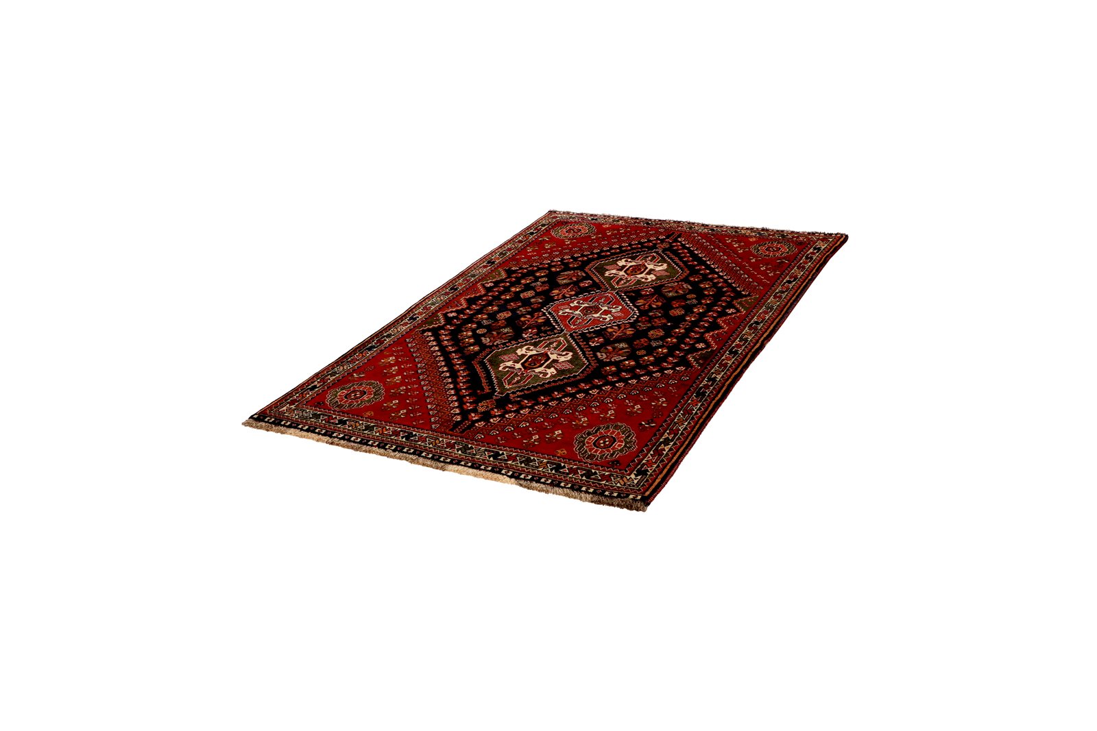 Gashgai — Hand-knotted, 115x175 cm, Blue, 100% Virgin Wool | View 5