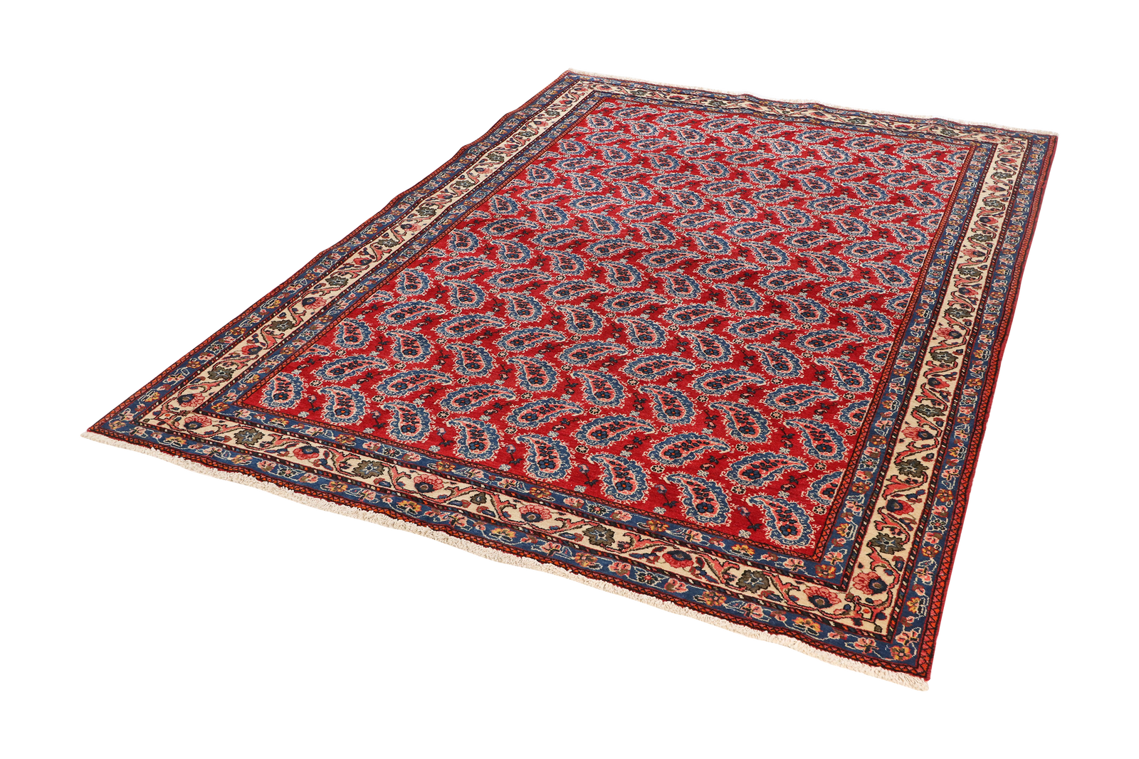 Abadeh — Handgefertigt, 211x156 cm, Beige, 100% Virgin Wool | View 6