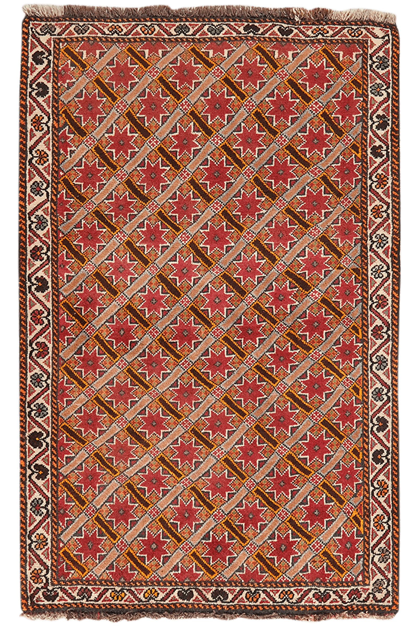 Gashgai — Hand-knotted, 76x119 cm, Multicolor, 100% Virgin Wool | Main view