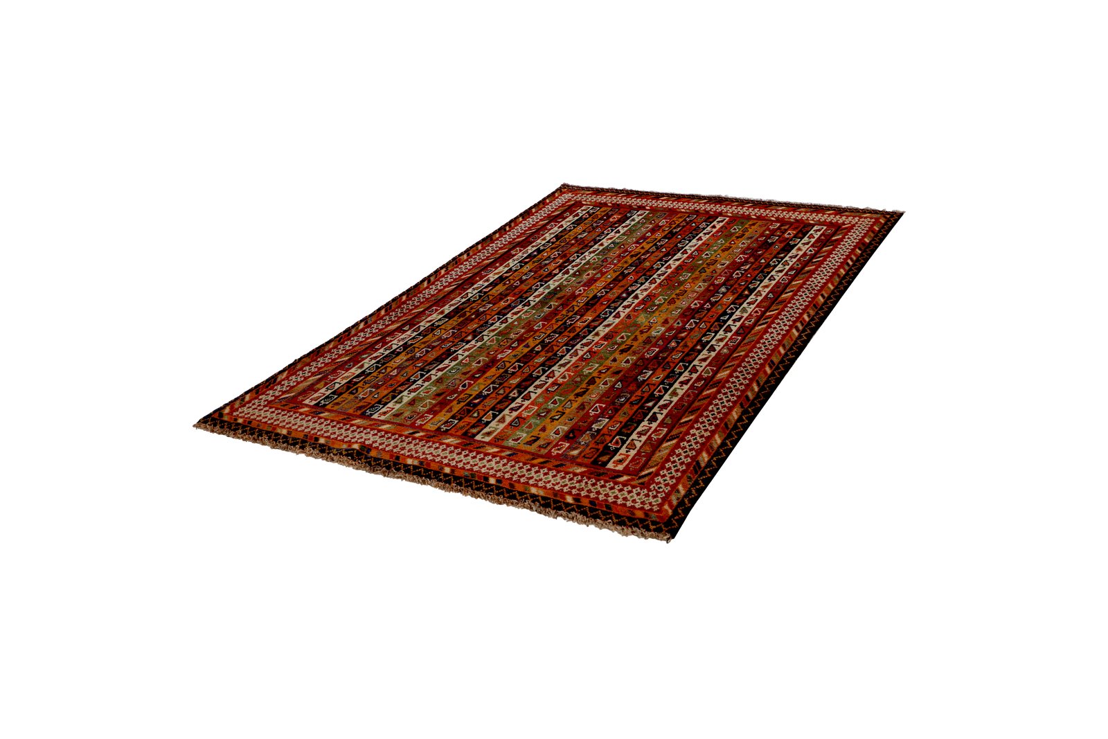 Gashgai — Hand-knotted, 133x199 cm, Multicolor, 100% Virgin Wool | View 5