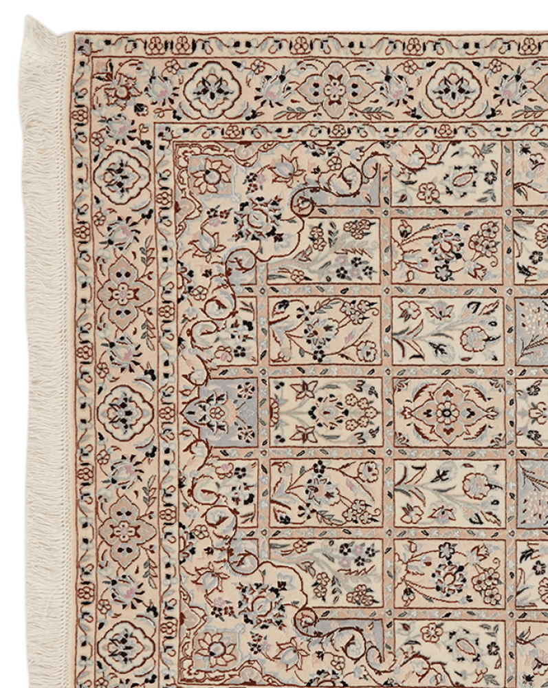 Nain 6La — Hand-knotted, 98x160 cm, Beige, 100% Virgin Wool | View 3