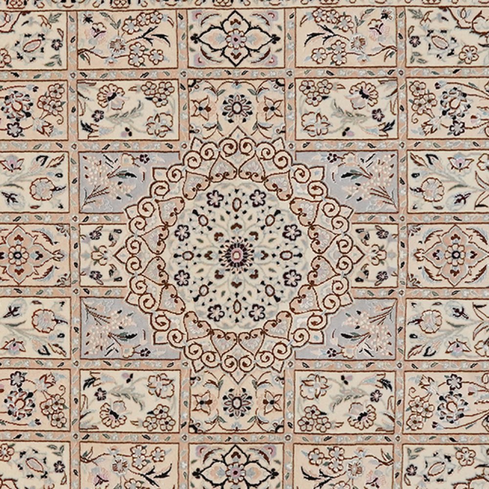 Nain 6La — Hand-knotted, 98x160 cm, Beige, 100% Virgin Wool | View 4