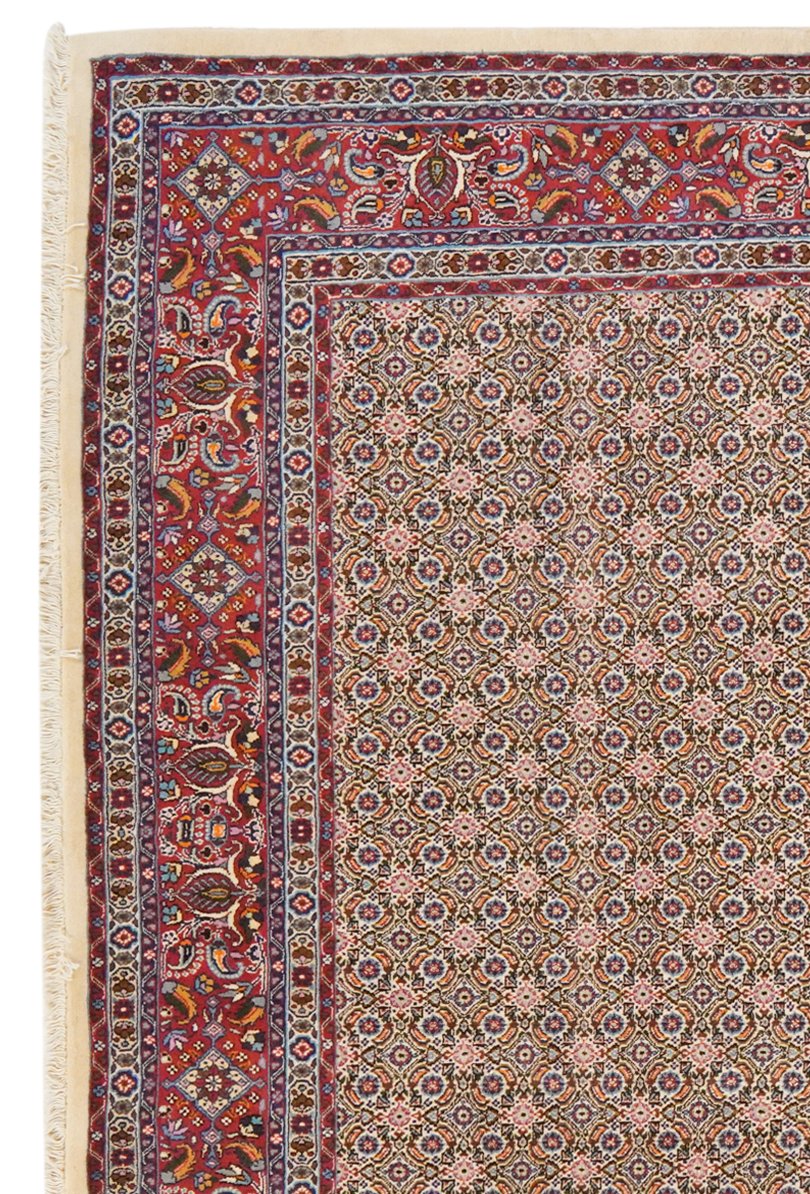 Moud Mahi — Hand-knotted, 202x248 cm, Beige, 100% Virgin Wool | View 3