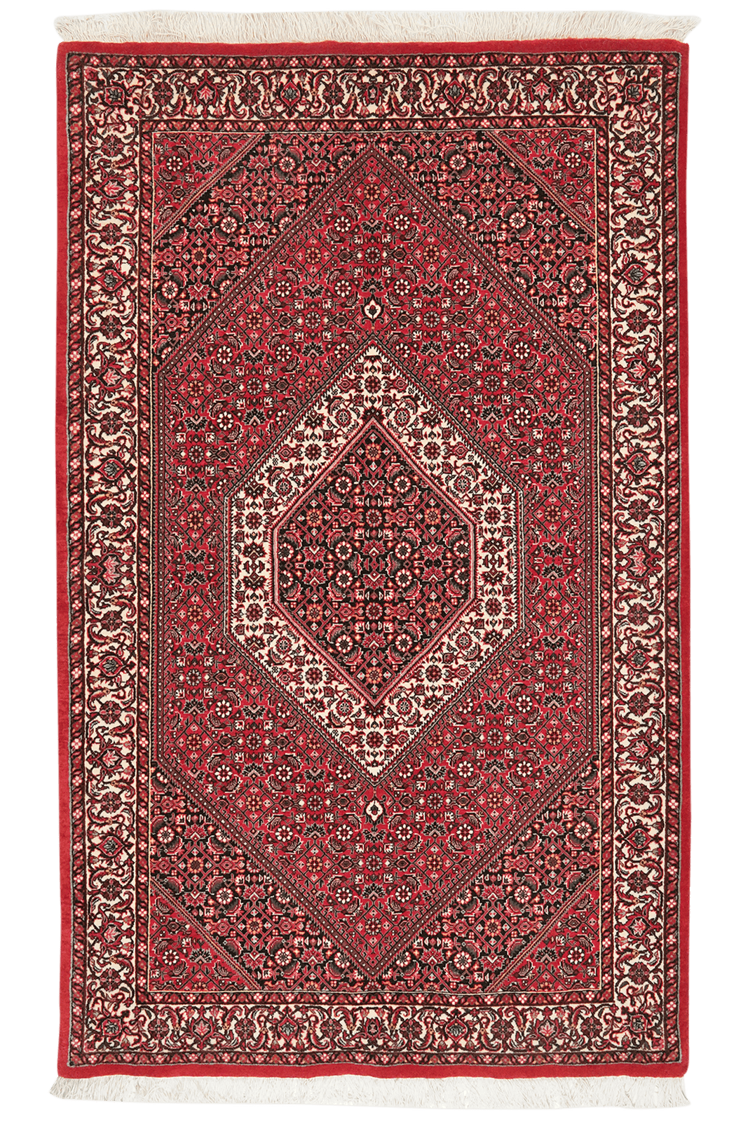 Bidjar Bookan — Hand-knotted, 113x184 cm, Red, 100% Virgin Wool | Main view